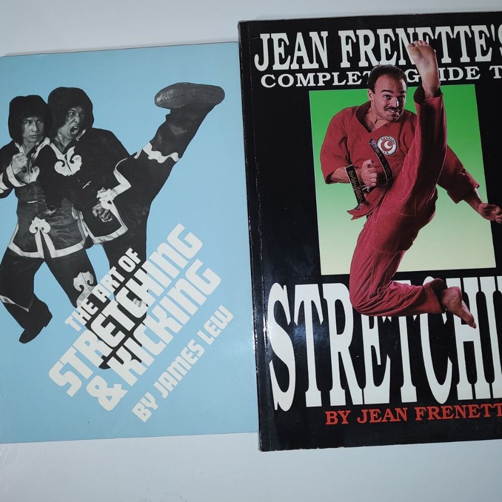 Lot of Two Martial Art Guide to Stretching Books-PC-Good